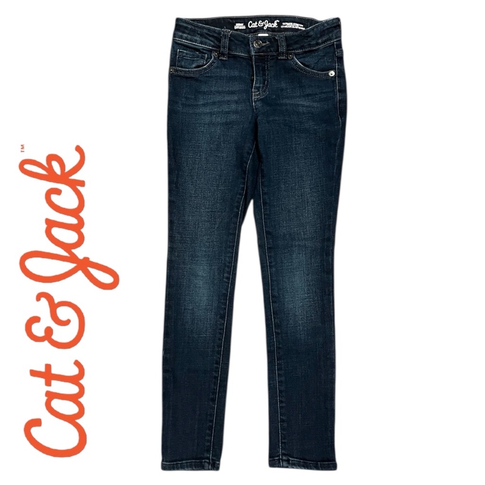 Girls Skinny Jeans Dark Wash Size 8 Medium